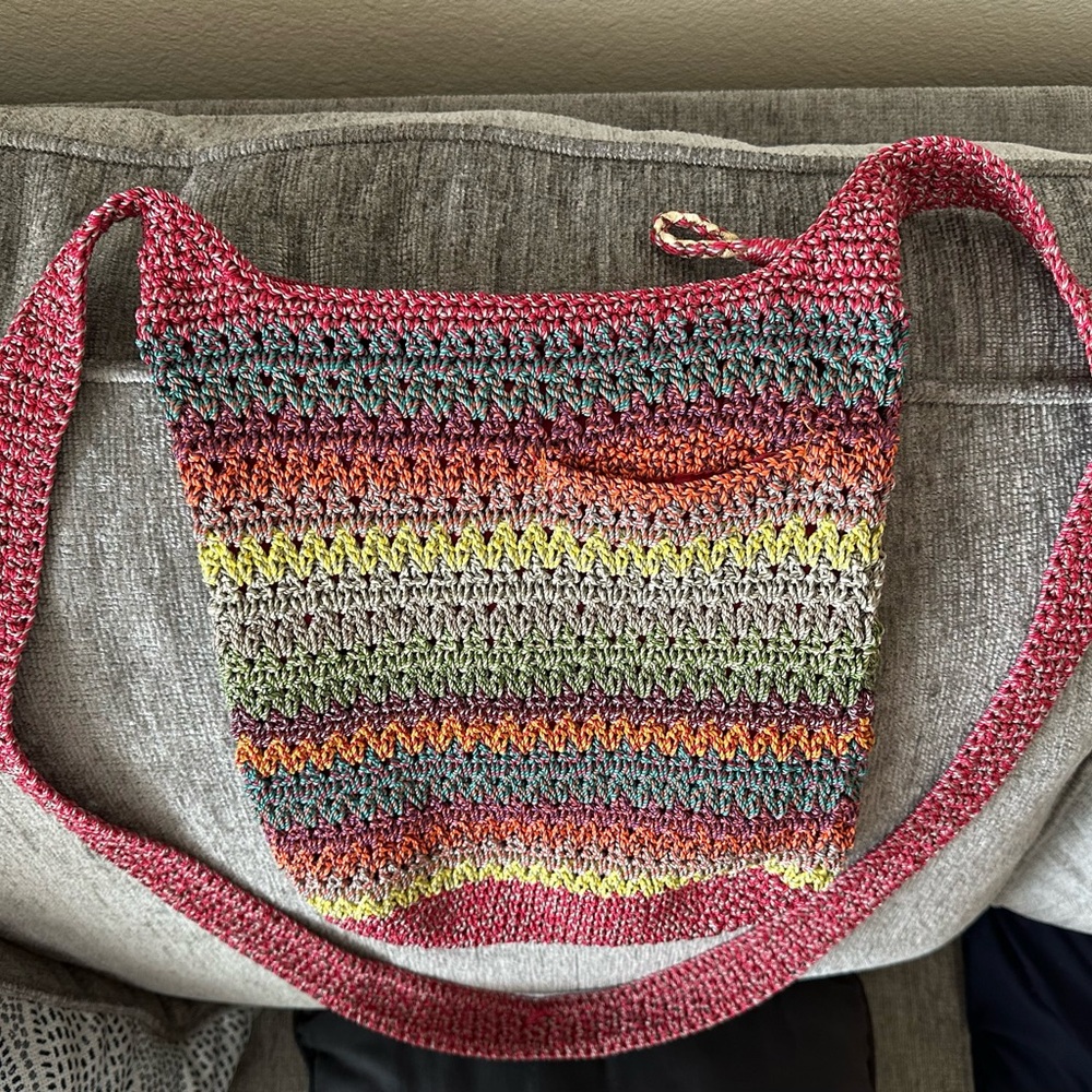 The Sak Multicolor Crochet Crossbody Bag